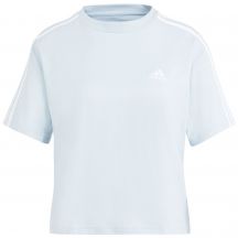 Koszulka adidas Essentials 3-Stripes Single Jersey Crop Top W IS1568