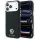 Etui Guess Grained Round Strass Logo MagSafe na iPhone 18 Pro / 17 Pro - czarne
