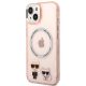 2. Etui Karl Lagerfeld Karl&Choupette Aluminium MagSafe na iPhone 14 Plus - różowe