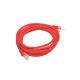 2. PATCHCORD KAT.6 UTP 3M CZERWONY FLUKE PASSED LANBERG 10-PACK