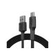 GREEN CELL KABEL KABGC20 GC POWERSTREAM USB-A - MICRO USB 120CM, SZYBKIE ŁADOWANIE ULTRA CHARGE, QC 3.0