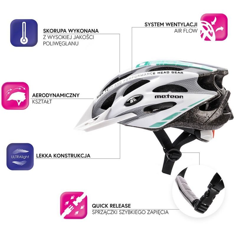 7. Kask rowerowy Meteor MV29 Drizzle 16921