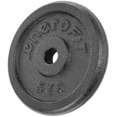 10. OBCIĄŻENIE ŻELIWNE CZARNE 5 KG ENERO FIT fi26,5