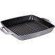 2. STAUB Kwadratowa patelnia żeliwna grillowa z dwoma uchwytami 33 cm, grafit 40511-785-0