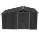 20. DOMEK OGRODOWY NARZĘDZIOWY METALOWY Z DREWUTNIĄ 308X245X202CM