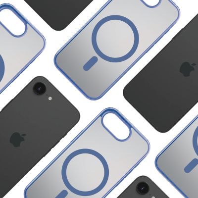 6. Etui 3mk Frosty MagCase na Apple iPhone 16E - niebieskie