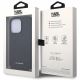 7. Etui Karl Lagerfeld Saffiano Monogram Chain na iPhone 14 Pro - czarne