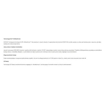 5. VIVITEK PROJEKTOR KRÓTKOOGNISKOWY DW355ST