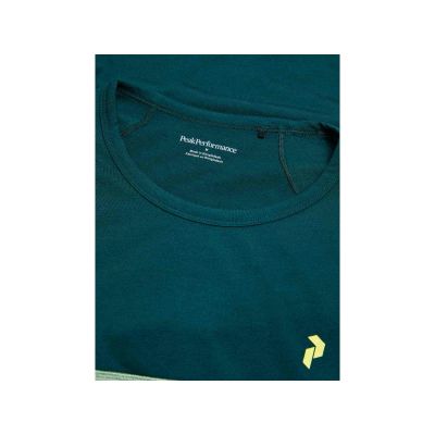 4. Koszulka męska PEAK PERFORMANCE M Trail Wool-Blend Longsleeve kolor zielony