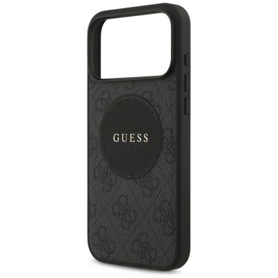 6. Etui Guess 4G Circle Classic Logo MagSafe na iPhone 17 Pro Max - czarne