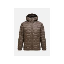 Kurtka puchowa mÄ™ska PEAK PERFORMANCE M Helium Down Hood Jacket kolor brÄ…zowy - M