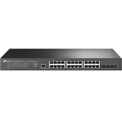 TP-Link JetStream TL-SG3428XPP-M2 przełącznik sieciowy Zarządzany L2+ 2.5G Ethernet (100/1000/2500) Obsługa PoE 1U Czarny
