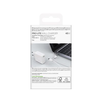 3. Ładowarka sieciowa Puro PROLITE 45W USB-C - biała
