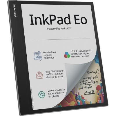 14. Ebook PocketBook InkPad Eo 10,3" E-Ink Kaleido 3 64GB WI-FI Mist Gray