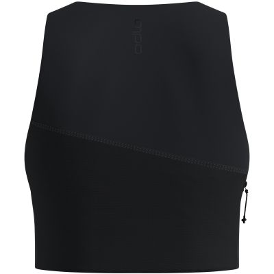 3. Koszulka tech. bez rękawów damska ODLO Tank crop X-ALP TRAIL CARGO czarna