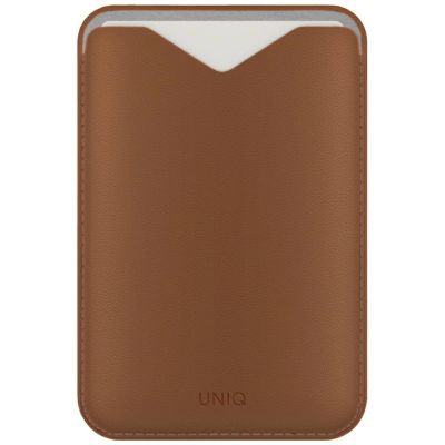 Magnetyczny portfel UNIQ Lyden Evo na telefon - brązowy