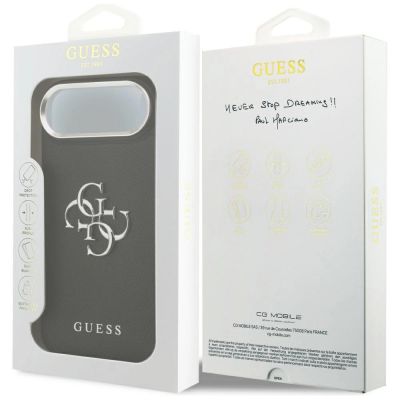 8. Etui Guess Grained Big 4G Classic Logo na iPhone 17 Air - czarne