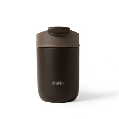 3. Outin OT-TUM-01-TB Kubek podróżny 350 ml Brązowy Stal nierdzewna