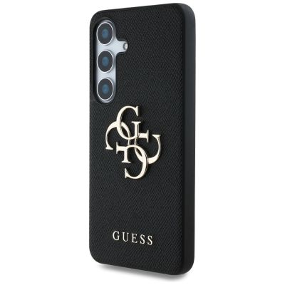 2. Etui Guess Grained Big 4G Logo Small Classic Logo do Samsung Galaxy S25 czarny
