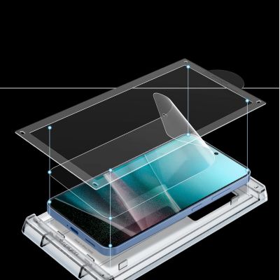 6. Folia hydrożelowa Spigen ELITE SHIELD EZ FIT na Samsung Galaxy S25 - przezroczyste