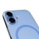 10. Etui Puro Lite Mag TPU+PC kompatybilne z MagSafe na iPhone 17 - przezroczyste z niebieskim pierścieniem