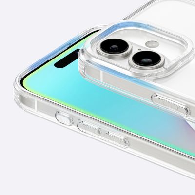 6. Etui silikonowe AMAZINGTHING Minimal Mag Case z pierścieniem magnetycznym do iPhone 16 - przezroczyste
