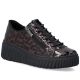 Półbuty damskie lakierowane sneakersy kroko brązowe Rieker N2555-25