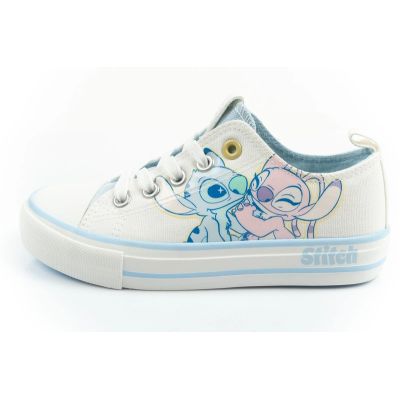 2. Leomil buty sportowe dziecięce trampki Stitch wygodne lekkie białe