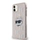 2. Etui Karl Lagerfeld IML Choupette Head & Monogram na iPhone 11 / Xr - różowe