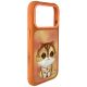 4. Etui Nimmy Big Eyed Pet 2.0 Cat na iPhone 17 Pro - pomarańczowe