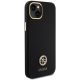 4. Etui Guess Silicone Logo Strass 4G na iPhone 15 Plus / 14 Plus 6.7" - czarne