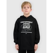 Bluza dresowa loose z kapturem chłopięca 4F 4FJRSS26TSWSM2814-20S