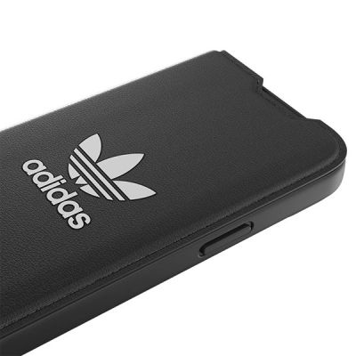 5. Etui Adidas OR Booklet Case BASIC na iPhone 14 - czarno-białe