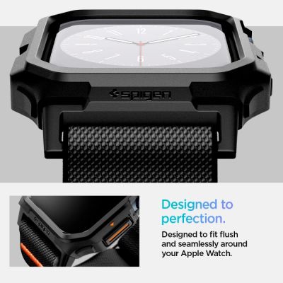 13. Pasek Spigen Lite Fit "PRO" na Apple Watch 10 42 mm - czarne