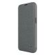 6. Nillkin Qin Cloth Pro Case etui do iPhone 14 Plus osłona na aparat kabura pokrowiec obudowa z klapką szary