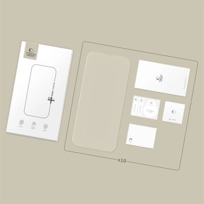 8. Szkło Hartowane Tech-Protect Bundle 10-pack na iPhone 13 / 13 Pro / 14 / 16e / 17e