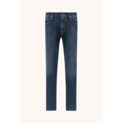 Paul&Shark Jeansy Red Rivet pięciokieszeniowe męskie średniogranatowy denim (15314100-J02)