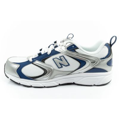 2. New Balance 408  buty sportowe męskie sneakersy modne wygodne białe srebrne