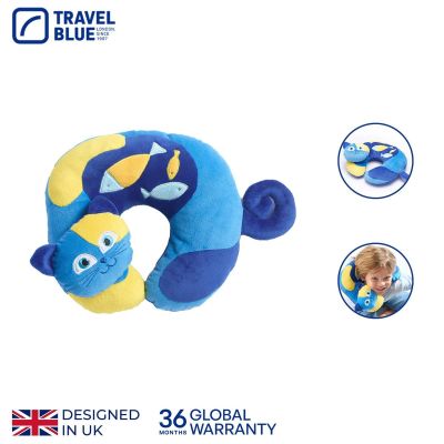 5. TRAVEL BLUE PODUSZKA PODRÓŻNA DZIECĘCA KOTEK SLEEPY
