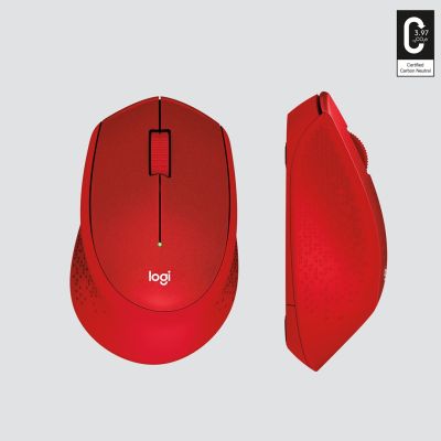 8. Mysz Logitech M330 910-004911 (optyczna; 1000 DPI; kolor czerwony)