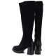 5. Kozaki damskie zamszowe na obcasie czarne Potocki SZ12849