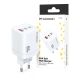 4. Ładowarka sieciowa GaN Wozinsky CGWCW 65W USB-A / 2 x USB-C - biała