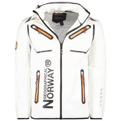 2. Softshell męski Geographical Norway RAINBOW MEN WHITE QUES 056 SIZE XL (WU1270H/GN-WHITE)