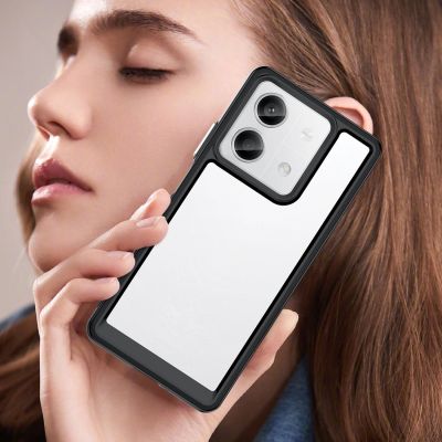 7. Etui Outer Space Case z żelową ramką do Xiaomi Redmi Note 13 5G - czarne