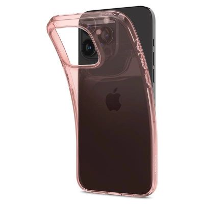 6. Etui Spigen Crystal Flex na iPhone 15 Pro Max - różowo-przezroczyste