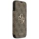 4. Etui Guess Book 4G Metal Logo na iPhone 17 Pro Max - brązowe