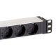 4. Equip 333293 rozdzielacz zasilania PDU 8 x gniazdo sieciowe 1U Czarny, Srebrny