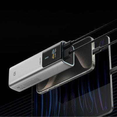 2. Powerbank CUKTECH CKPB100PGLBL 150W 10000mAh USB-C USB-A - szary