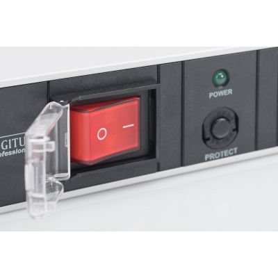 4. Digitus Listwa zasilająca PDU 19" Rack, 7x gniazdo schuko, 2.0m, 1x wtyk unischuko, 16A, wł./wył., zabezpieczenie przeciążeniowe, profil aluminiowy