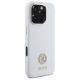 4. Etui Guess Silicone Logo Strass 4G na iPhone 16 Pro - białe